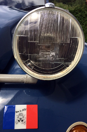 "Vive la 2CV" 3D-Look Doming-Sticker